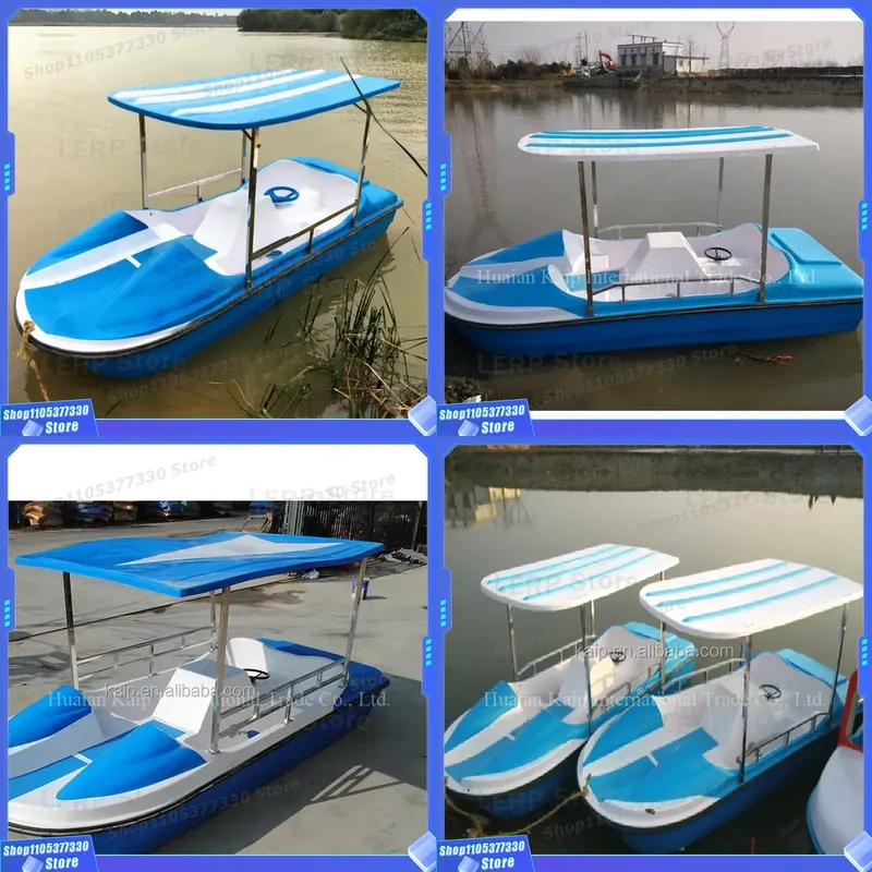 Fishing Equipment Logo - قارب بدواسات من الألياف الزجاجية باللون