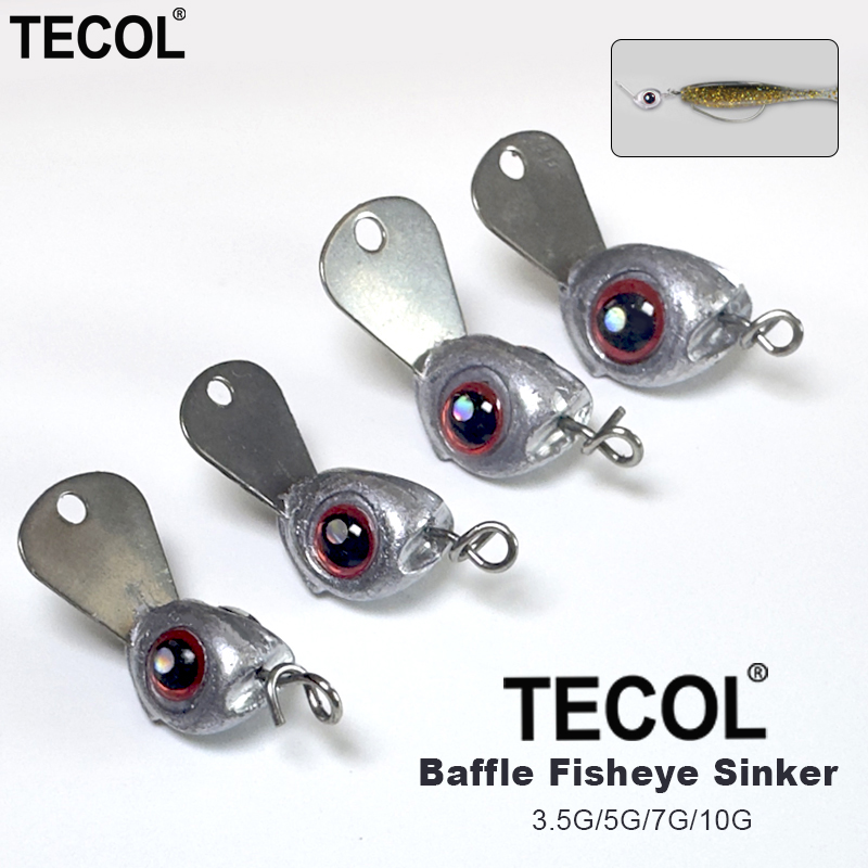 Jig Head Lure - TECOL 5 قطع 10 قطع 3.5