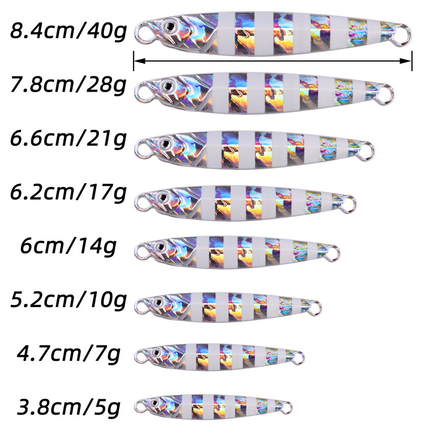 10 قطعة طعم صيد معدن 7 جرام 10 - مراجعة Jig Head Lure وسعره