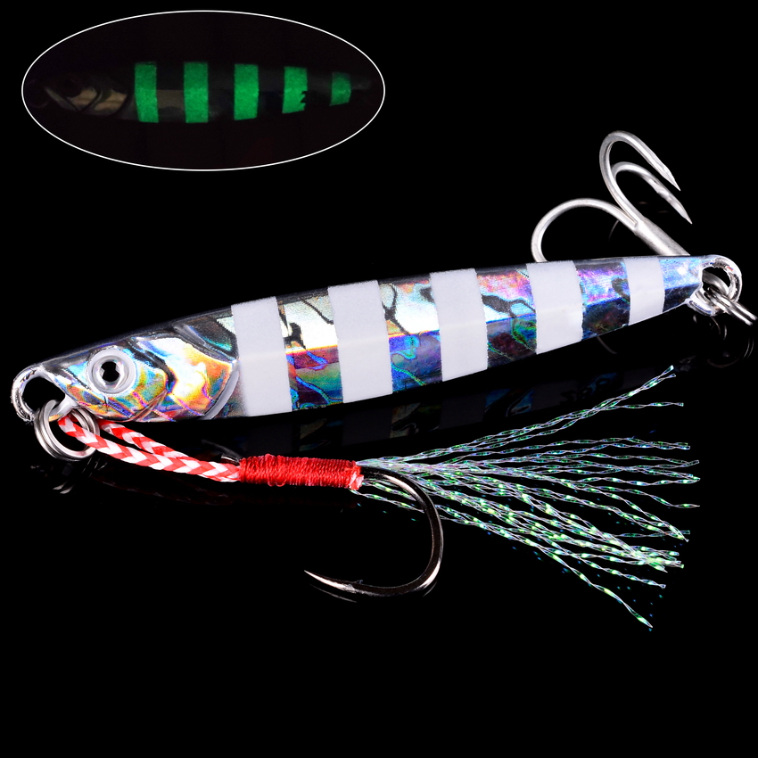 10 قطعة طعم صيد معدن 7 جرام 10 - مراجعة Jig Head Lure وسعره