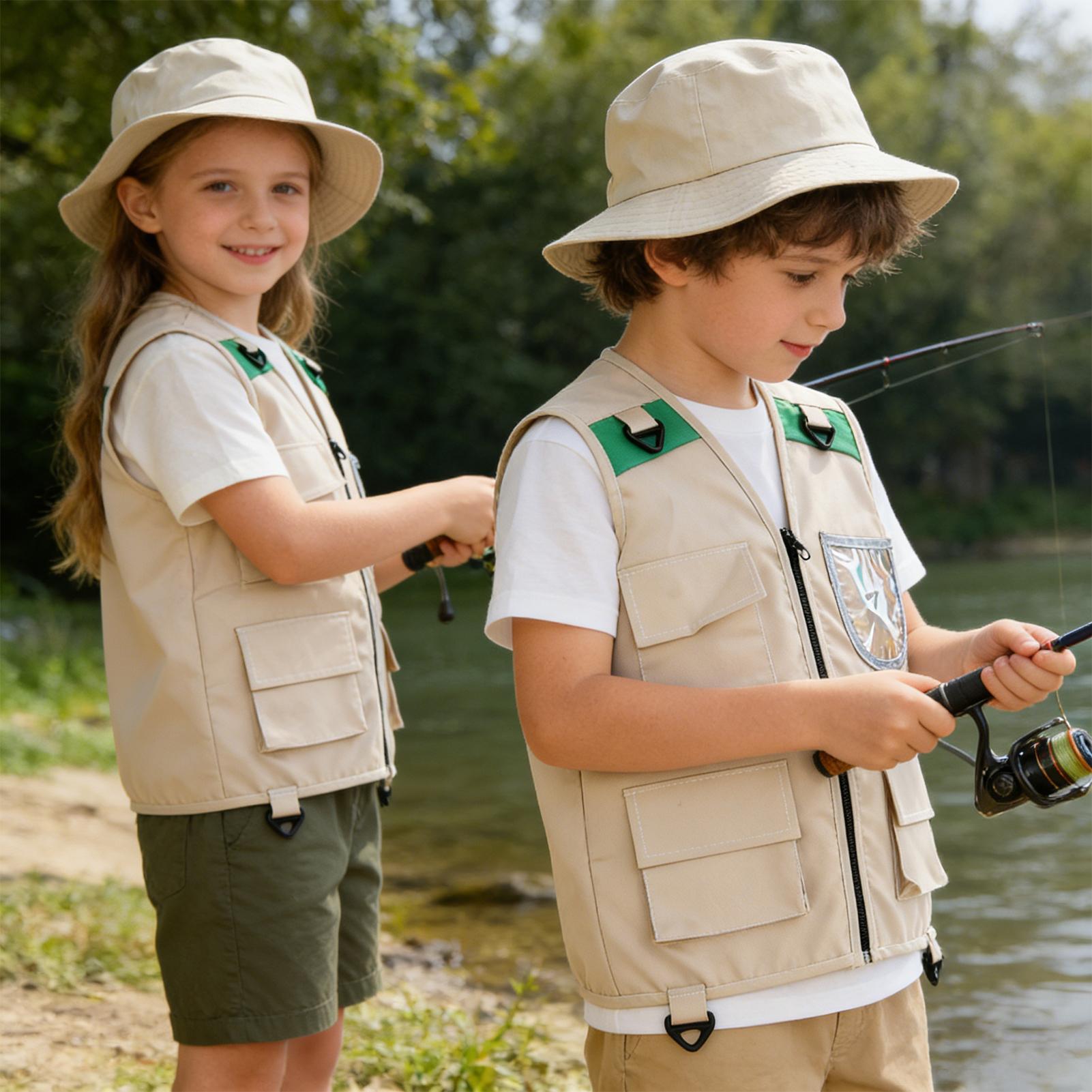 سترة استكشافية للأطفال للأنشطة - مراجعة Fishing Equipment Logo وسعره