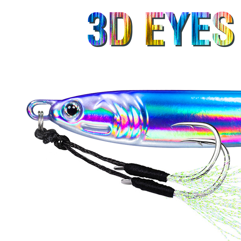 7 قطعة 40 جرام 60 جرام 80 جرام - مراجعة Jig Head Lure وسعره