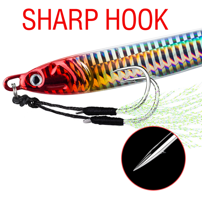 7 قطعة 40 جرام 60 جرام 80 جرام - مراجعة Jig Head Lure وسعره
