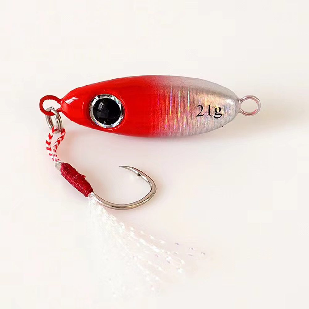 6 قطعة مايكرو المعادن القفز ال - مراجعة Jig Head Lure وسعره