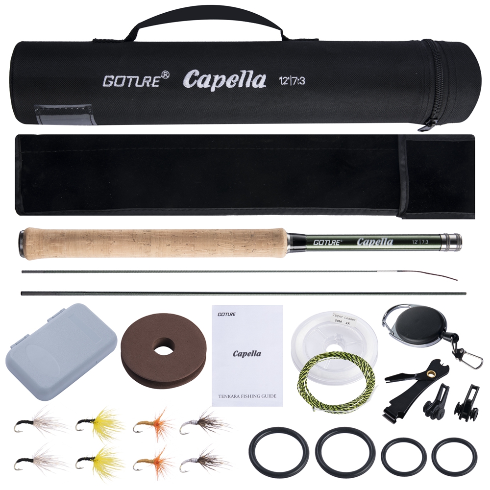 Goture Tenkara يطير الصيد رود  - مراجعة Fishing Equipment Fly وسعره