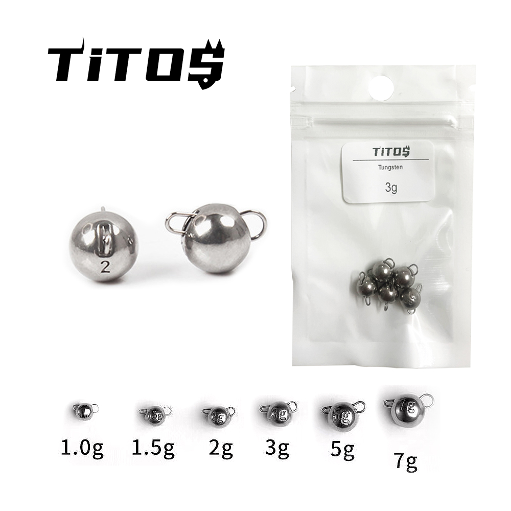 TITOS التنغستن Cheburashka غرق - مراجعة Jig Head Lure وسعره