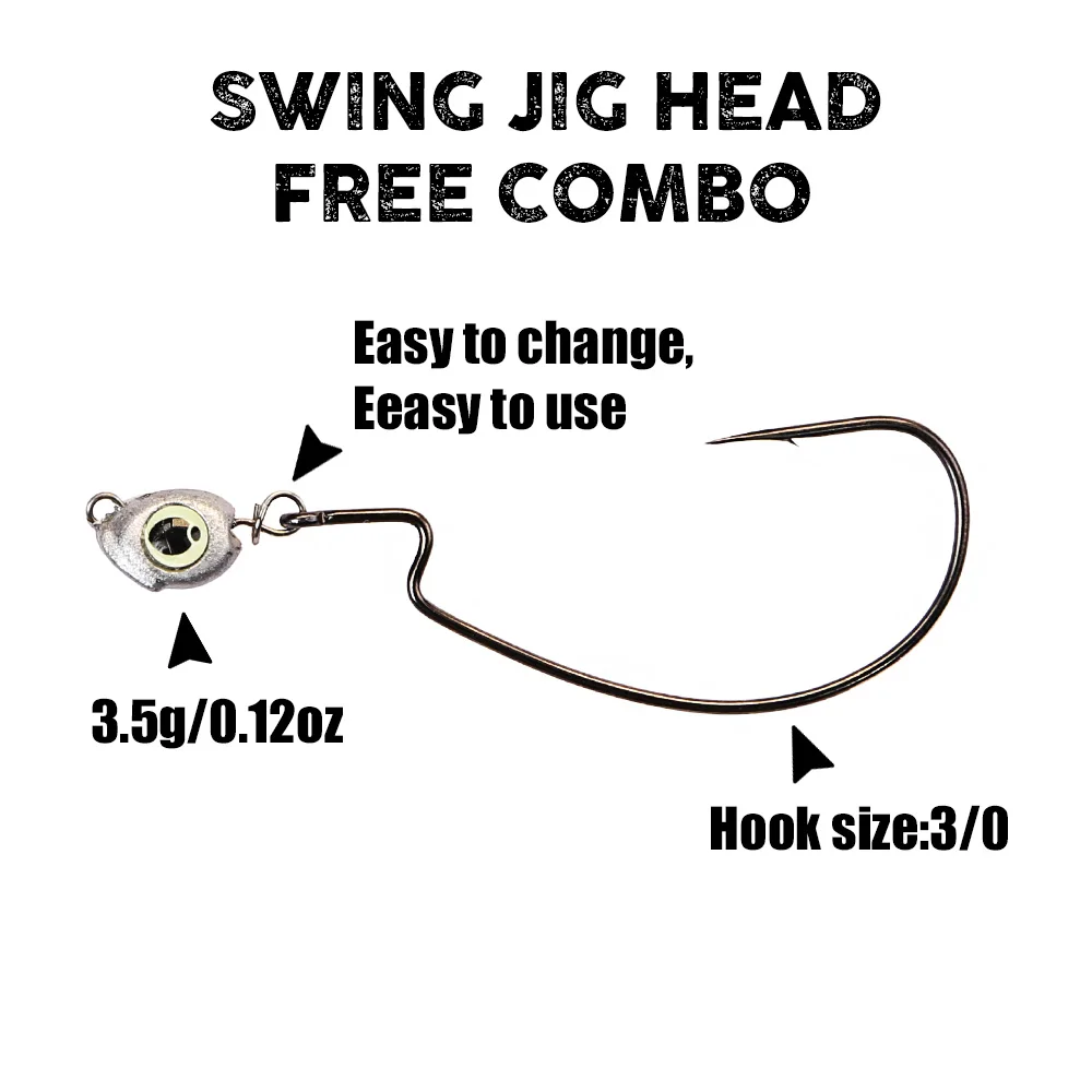 B&U رأس جيغ سوينغ تشيبوراشكا،  - مراجعة Jig Head Lure وسعره