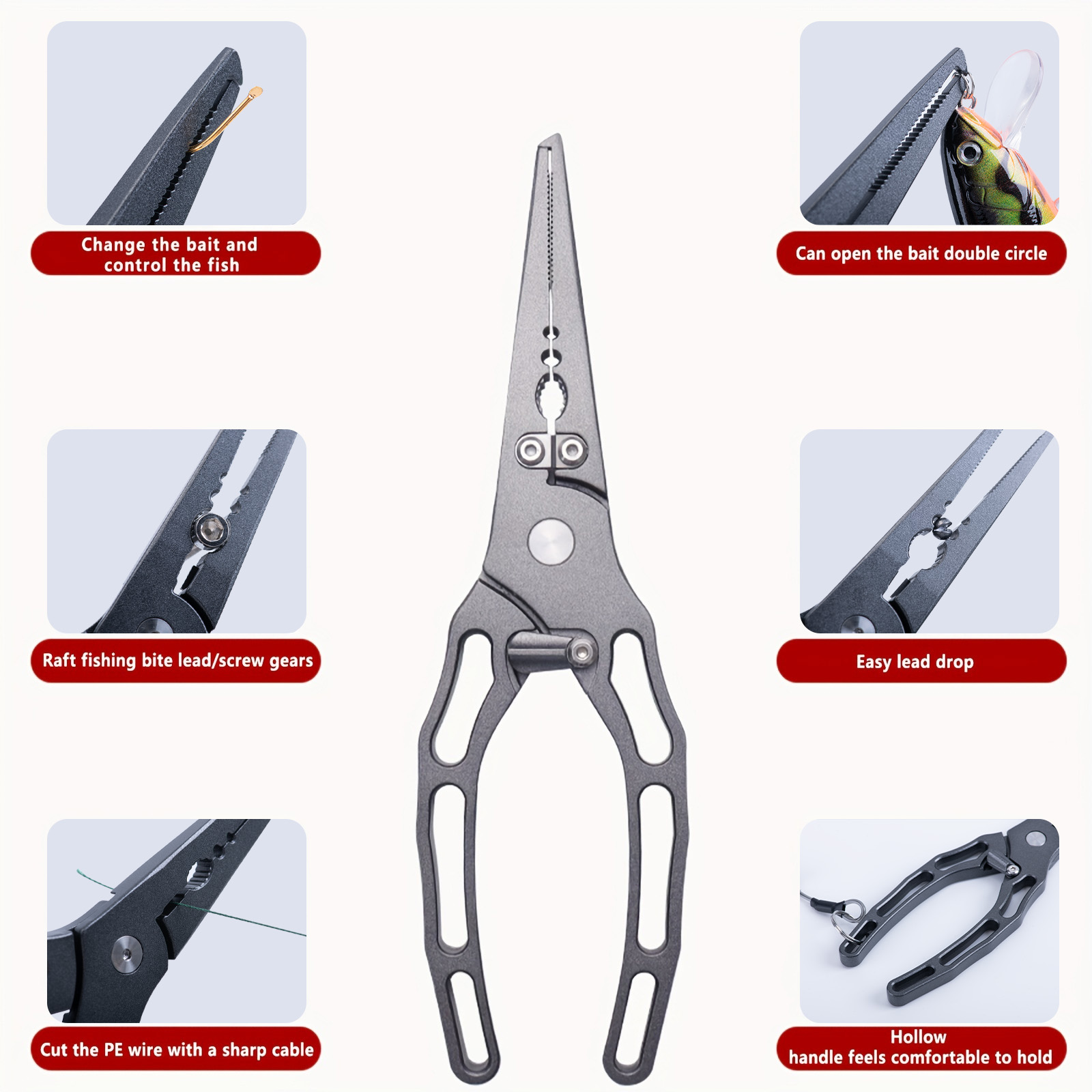 طقم كماشة صيد السمك وملقط الأس - مراجعة Fishing Equipment Pictures وسعره